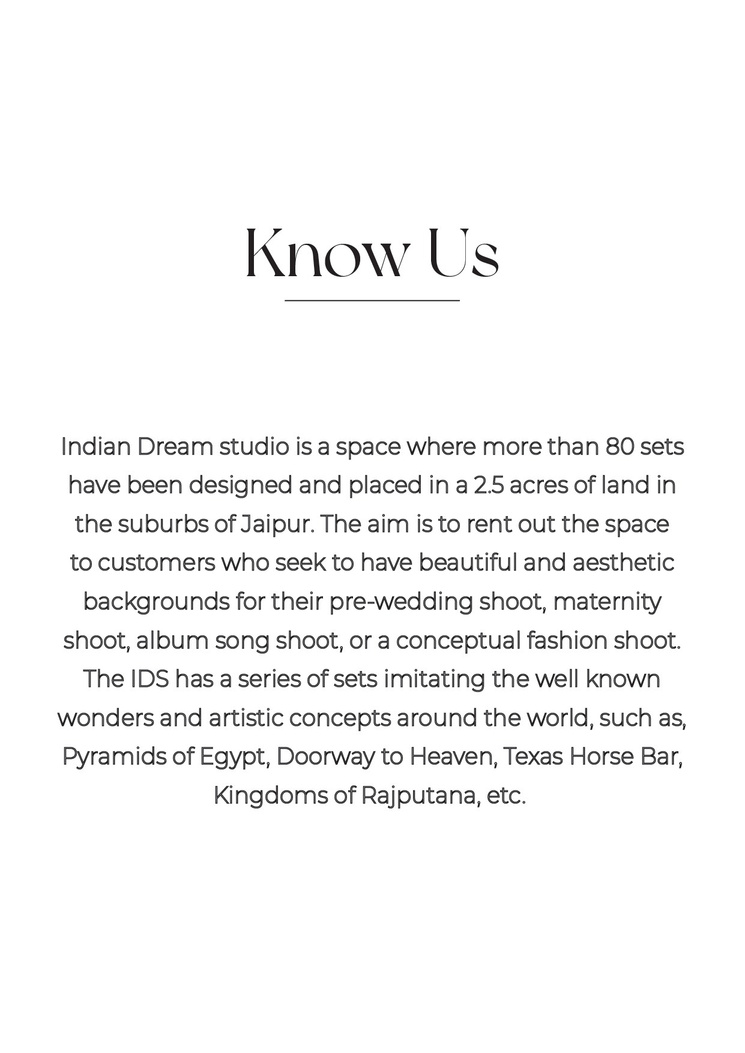 About Indian Dream Studio